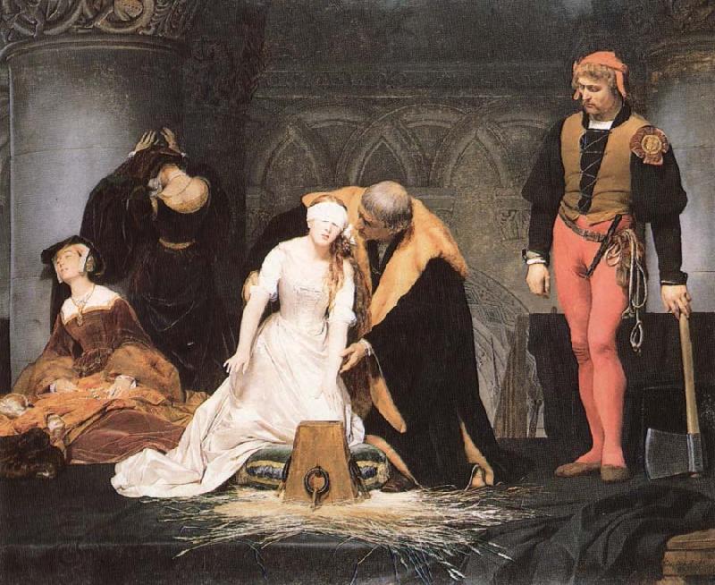 Paul Delaroche The execution of Lady Jane Grey China oil painting art